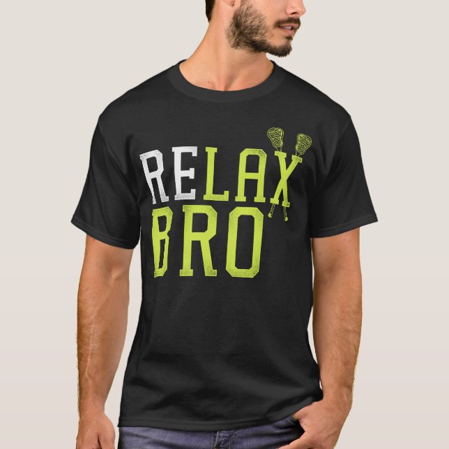 Camiseta Lacrosse Lax Relax (Frente)
