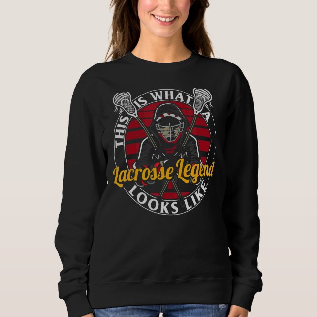 Camiseta Lacrosse Legend Coach Boys Mens Lax (Frente)