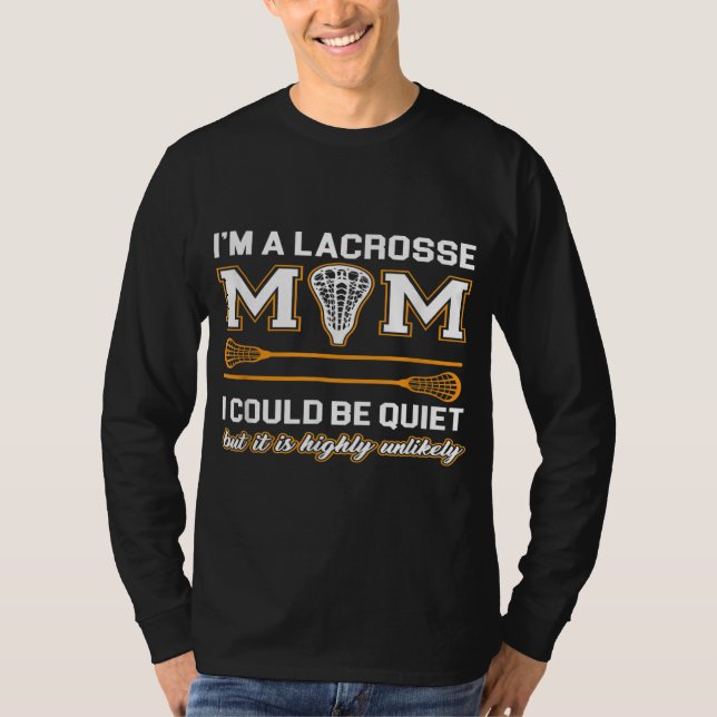 Camiseta Lacrosse Mamãe Lacrosse Gifts (Frente)