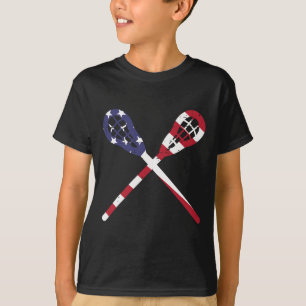 Camiseta Lacrosse Nos Prende Sinalizador Vintage Homens Lax