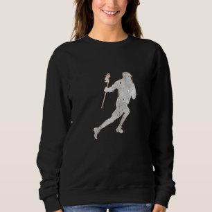 Camiseta Lacrosse Player Esportivo Grunge Concreto Distúrbi