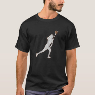 Camiseta Lacrosse Player Esportivo Grunge Concreto Distúrbi