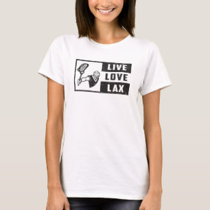 Camiseta Lacrosse Player Team Live Love Lax Engraçado Ideia