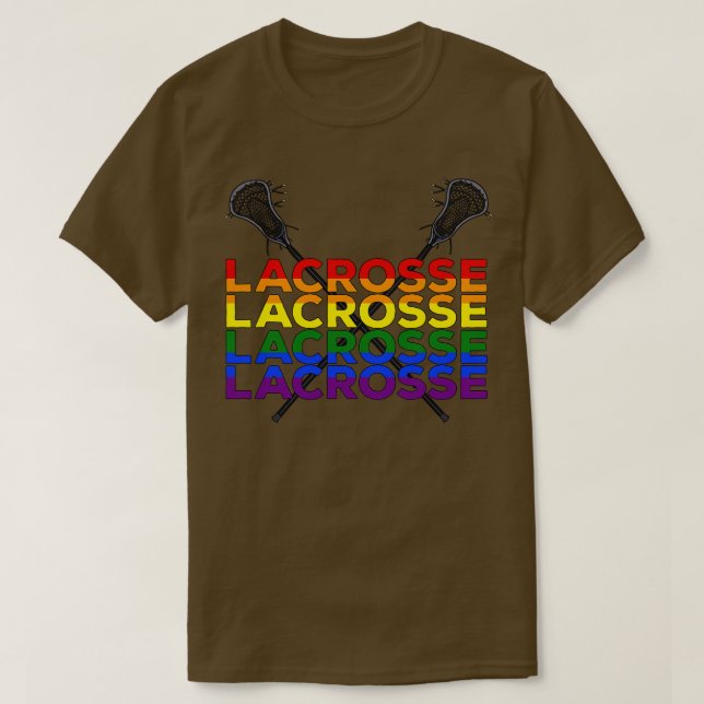 Camiseta Lacrosse Rainbow (Frente do Design)
