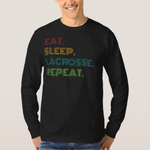 Camiseta Lacrosse Riu: Coma, Dorme, Lacrosse Repita Engraça