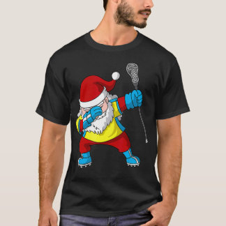 Camiseta Lacrosse Santa Claus LAX Natal Dabbing Gift