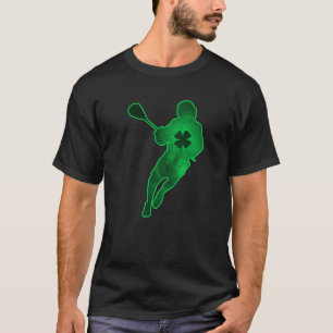 Camiseta Lacrosse Shamrock Clover Leaf Pajama Rua do Patric