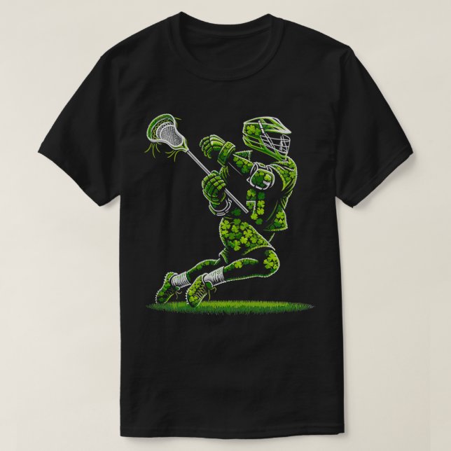 Camiseta Lacrosse Shamrocks Crianças Mulheres Meninas St Pa (Frente do Design)