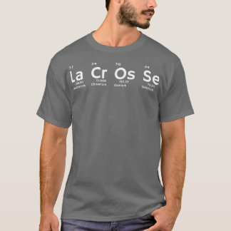 Camiseta Lacrosse Título Periódico de Química de Elementos