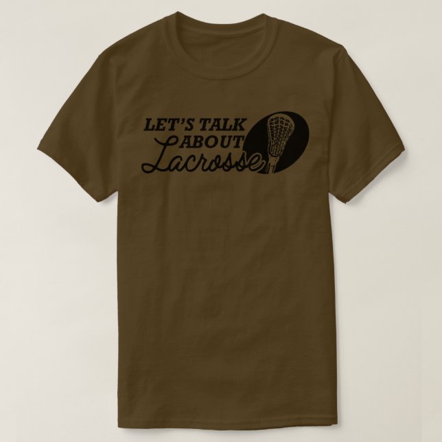 Camiseta Lacrosse vamos falar sobre lacrosse (Frente do Design)
