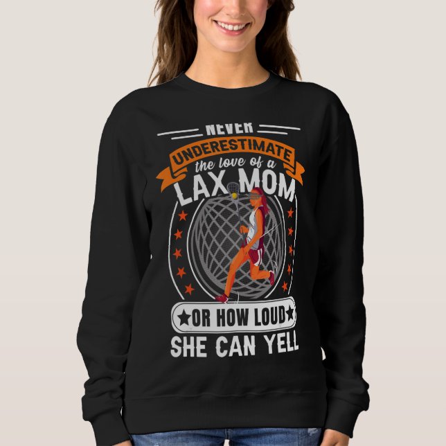 Camiseta Lacrosse Women Lax Mãe (Frente)