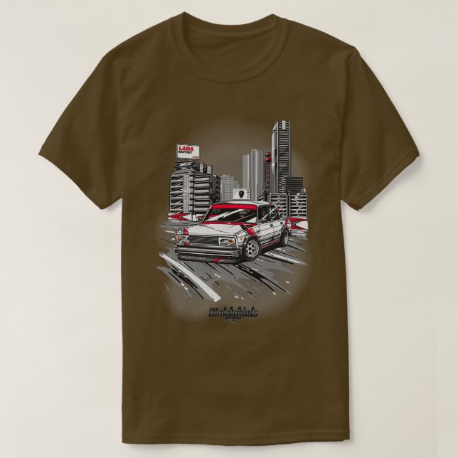 Camiseta Lada Export 2105 red (Frente do Design)