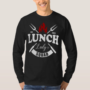 Camiseta Ladie de Almoço da Senhora da Cafeteria da Tripula