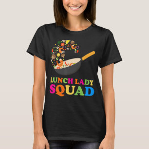 Camiseta Ladie de Almoço da Senhora da Cafeteria da Tripula