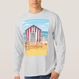 Camiseta ladie na praia