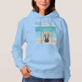 Camiseta ladie na praia