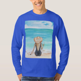 Camiseta ladie na praia