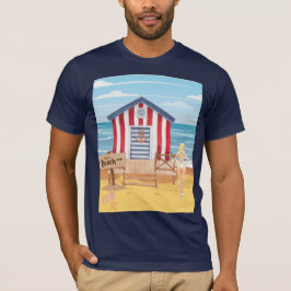 Camiseta ladie na praia