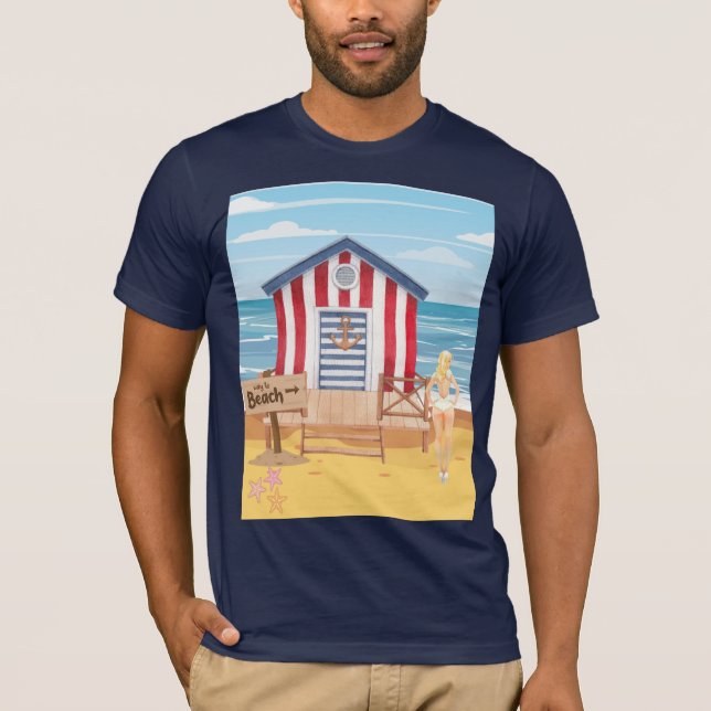 Camiseta ladie na praia (Frente)