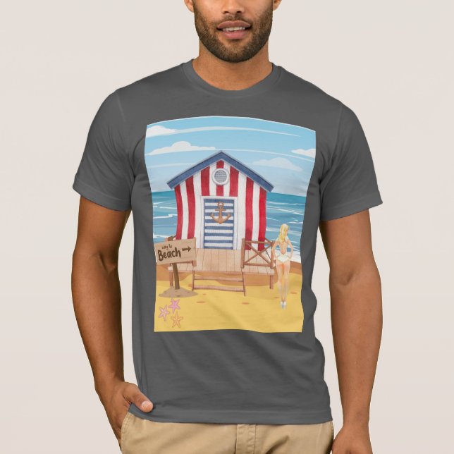 Camiseta ladie na praia (Frente)