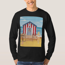 Camiseta ladie na praia