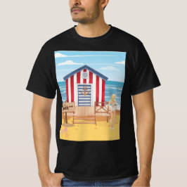 Camiseta ladie na praia