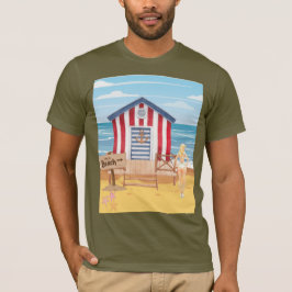 Camiseta ladie na praia