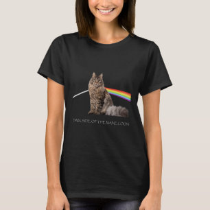 Camiseta Lado Escuro Do Gato De Moon Maine
