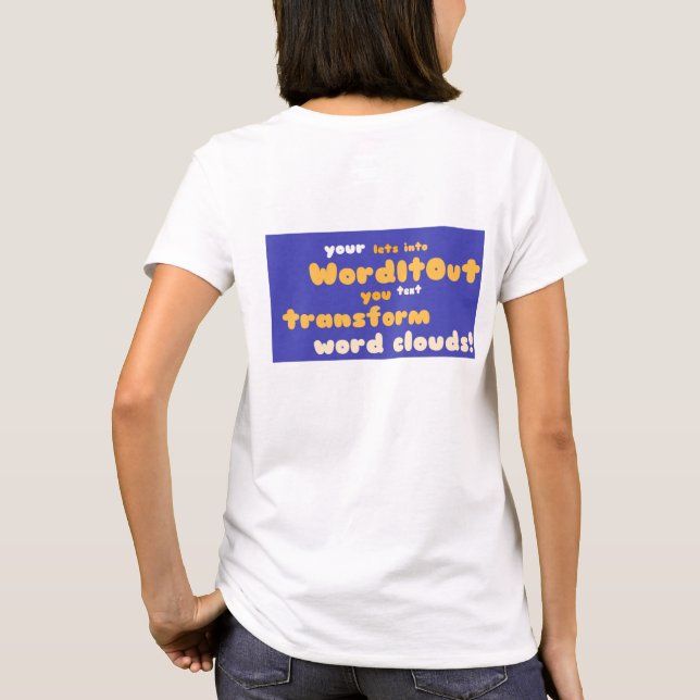 Camiseta Lado feminino: layout traseiro (Verso)