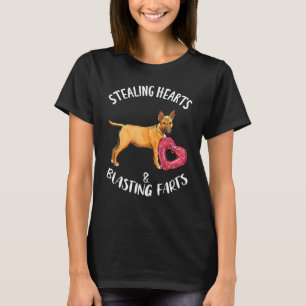 Camiseta Ladrando Corações Explodindo Fartos Bull Terrier M