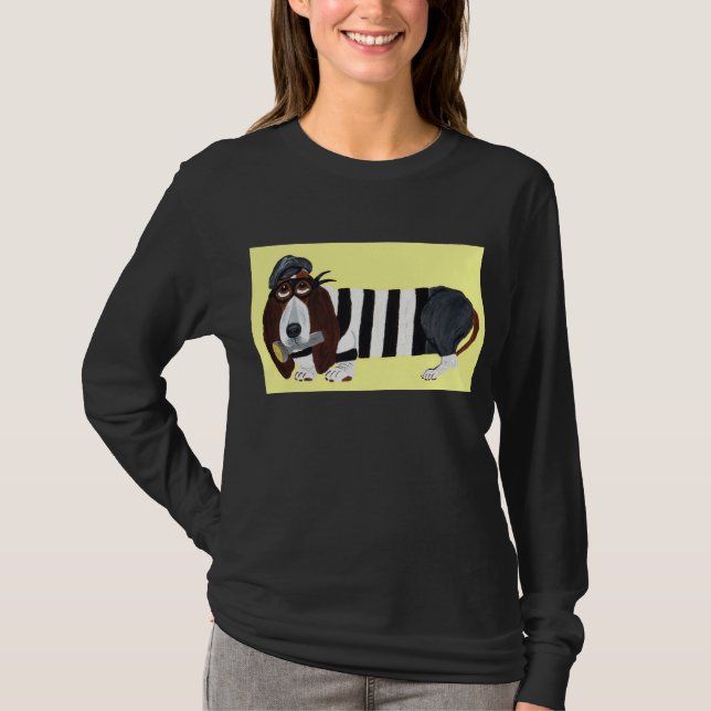Camiseta Ladrão Basset Hound (Frente)