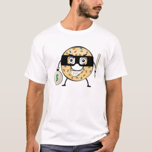 Camiseta Ladrão de Donut - Ilustração de Personagem Engraça