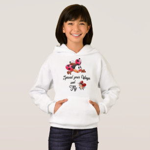 Camiseta Lady Bug "Espalhe Suas Asas" Hoodie