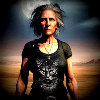 Camiseta Lady Cat no comando