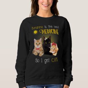 Camiseta Lady Cat Sunshine é o Melhor Remédio Então Eu Cons