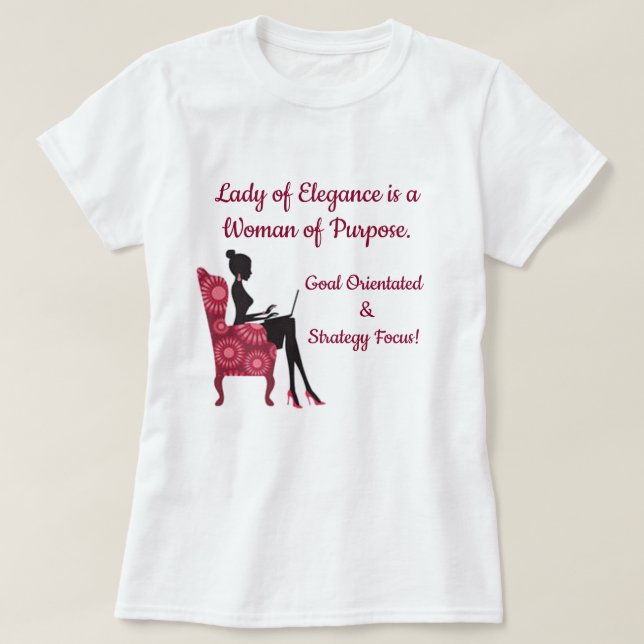 Camiseta Lady Elegance Collection (Frente do Design)