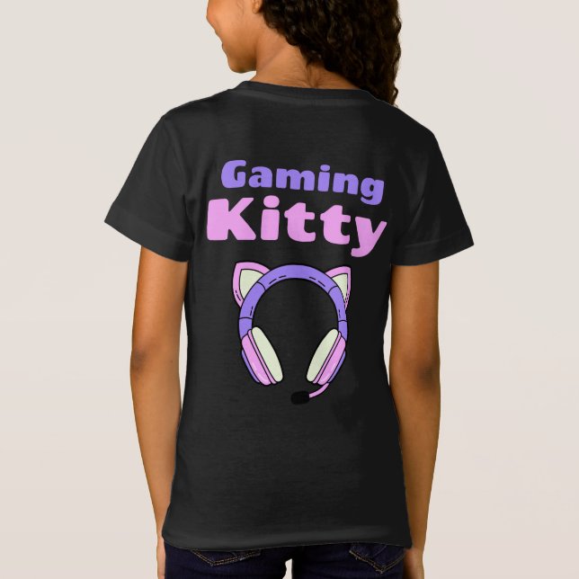 Camiseta Lady Gamer - Gaming Kitty (Verso)
