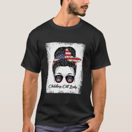 Camiseta Lady Gato Sem Fios Mãe Mensagem Bun 2024