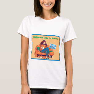 Camiseta Lady Gato Sem Fios para Harris/Walz