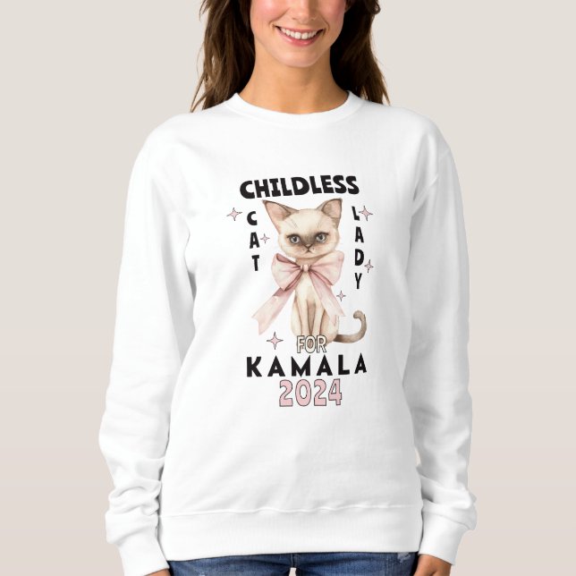 Camiseta Lady Gato Sem Fios para Kamala (Frente)