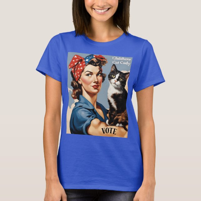 Camiseta Lady Gato Sem Fios - Rosie Tee (Frente)