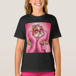 Camiseta Lady in Pink por Natasha Us