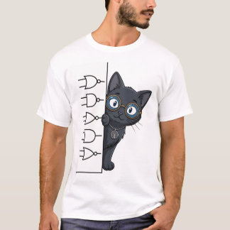 Camiseta Lady Justice Black Cat Filosofia & Direit