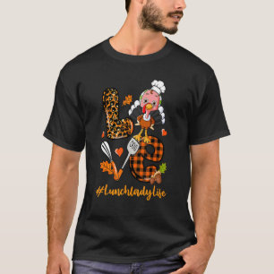 Camiseta Lady Leopard Pumpkin Turquia Cai Obrigados