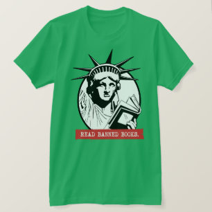Camiseta Lady Liberty Lê Livros Banidos