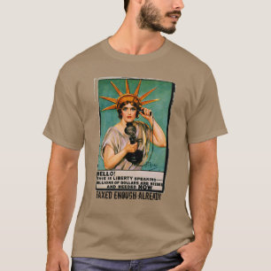 Camiseta Lady Liberty, precisamos de milhões agora