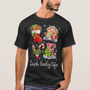 Camiseta Lady Life & Cafeteria Snowflake Christm