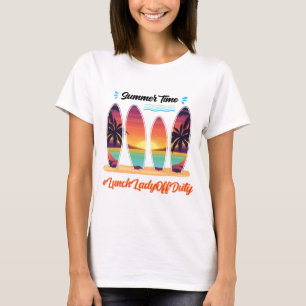 Camiseta Lady Off Duty Summer Time Fim Do Ano Escolar