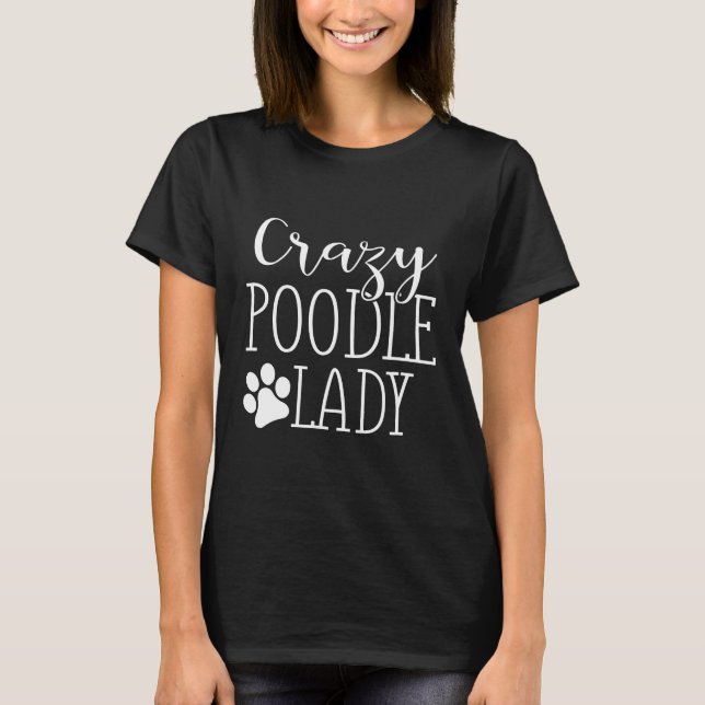 Camiseta Lady Poodle Para Poodle (Frente)