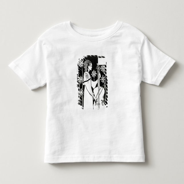 Camiseta Lady with Cello, de "Le Morte d'Arthur"(lito) (Frente)